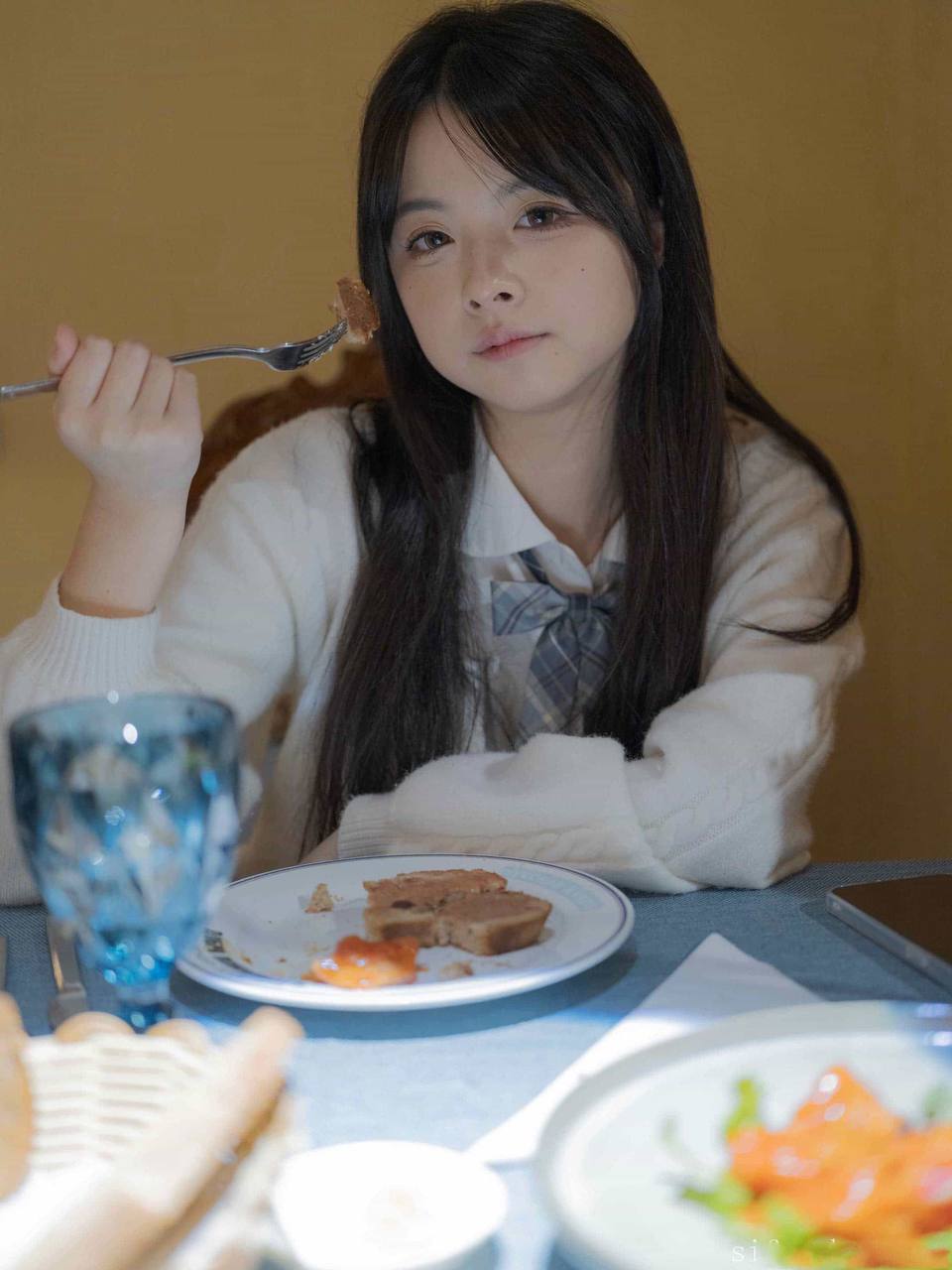 猫耳 白丝 JK 绝对领域《女仆束缚》 1