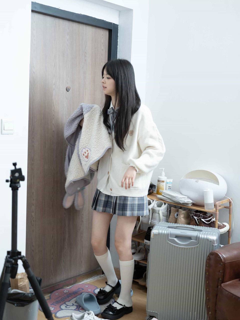 猫耳 白丝 JK 绝对领域《女仆束缚》 2