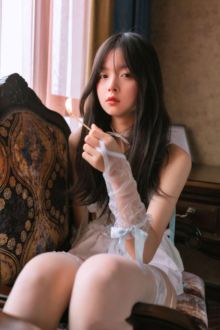 《天使》订制 1  #私拍  #粉嫩  #白丝