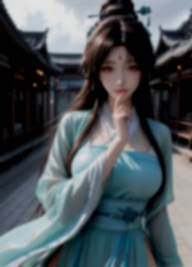 狐妖小红娘 东方淮竹 AI绘画 4